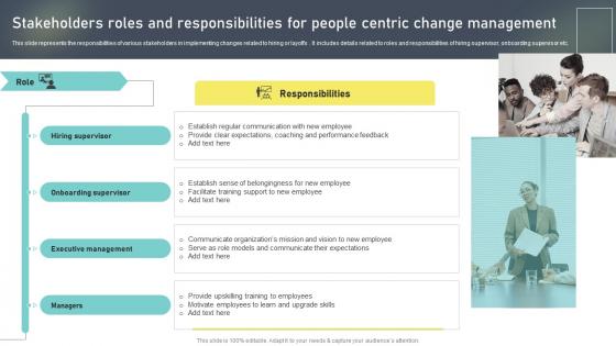 Stakeholders Roles And Responsibilities For Change Administration Training Program