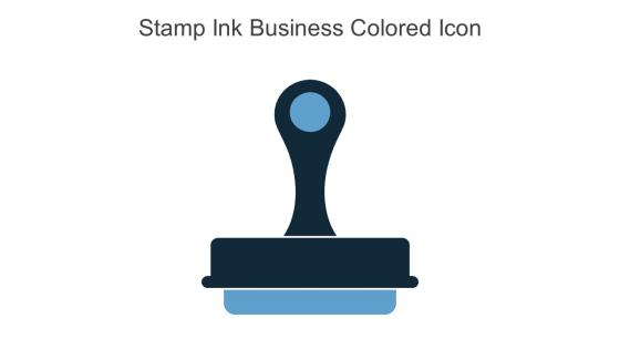 Stamp Ink Business Colored Icon In Powerpoint Pptx Png And Editable Eps Format