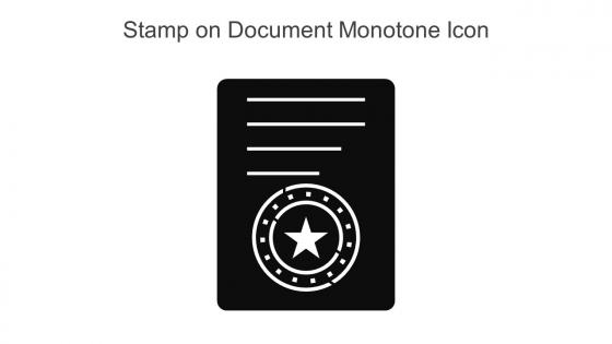 Stamp On Document Monotone Icon In Powerpoint Pptx Png And Editable Eps Format