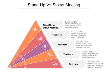 Stand up vs status meeting ppt powerpoint presentation inspiration show cpb