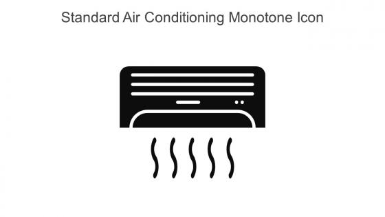 Standard Air Conditioning Monotone Icon In Powerpoint Pptx Png And Editable Eps Format