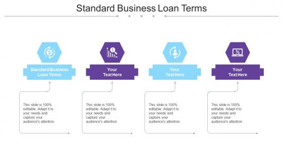Standard Business Loan Terms Ppt Powerpoint Presentation Styles Format Cpb
