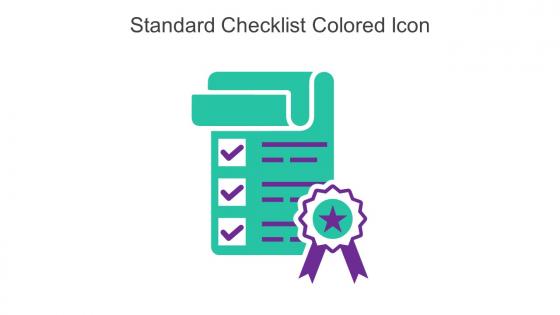 Standard Checklist Colored Icon In Powerpoint Pptx Png And Editable Eps Format