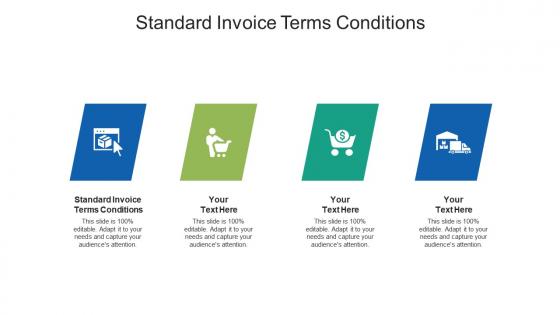 Standard invoice terms conditions ppt powerpoint presentation infographics ideas cpb