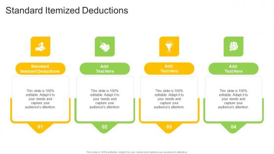 Standard Itemized Deductions In Powerpoint And Google Slides Cpb