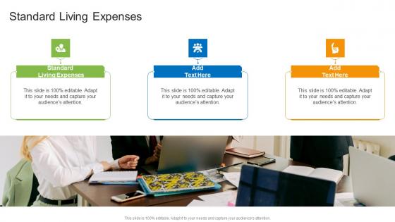 Standard Living Expenses In Powerpoint And Google Slides Cpb