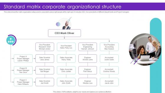 Standard Matrix Corporate Organizational Structure