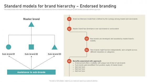 Standard Models For Brand Hierarchy Endorsed Branding Leveraging Brand Equity For Product
