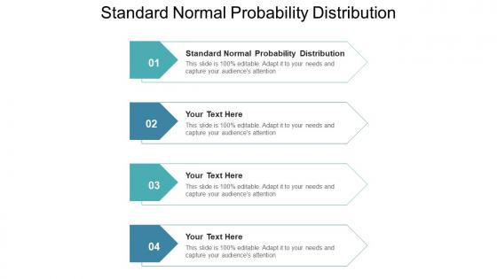 Standard normal probability distribution ppt powerpoint presentation slides tips cpb