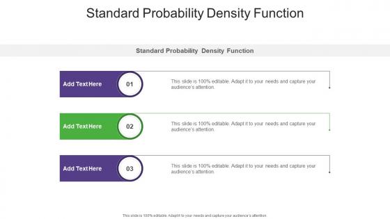 Standard Probability Density Function In Powerpoint And Google Slides Cpb