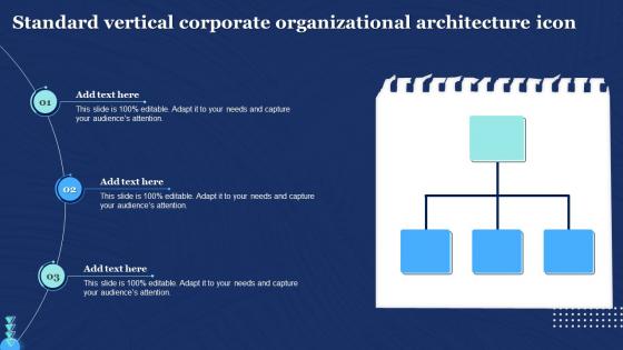 Standard Vertical Corporate Organizational Architecture Icon