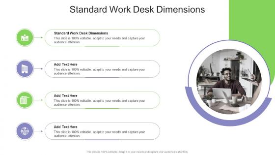Standard Work Desk Dimensions In Powerpoint And Google Slides Cpb