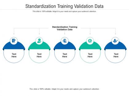 Standardization training validation data ppt powerpoint presentation professional format cpb