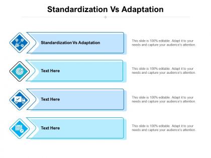 Standardization vs adaptation ppt powerpoint presentation portfolio introduction cpb