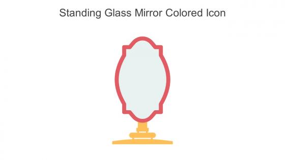 Standing Glass Mirror Colored Icon In Powerpoint Pptx Png And Editable Eps Format