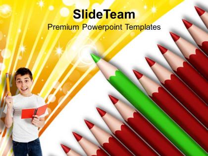 Standout from crowd education concept powerpoint templates ppt themes and graphics 0113