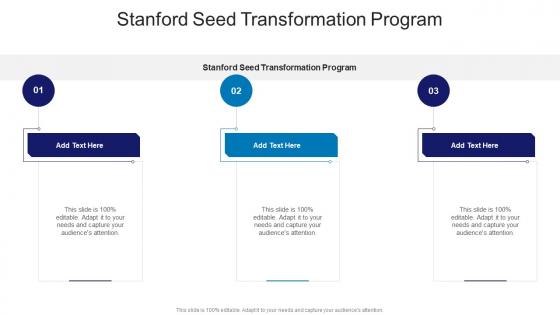 Stanford Seed Transformation Program In Powerpoint And Google Slides Cpb