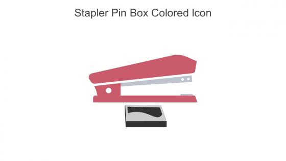 Stapler Pin Box Colored Icon In Powerpoint Pptx Png And Editable Eps Format