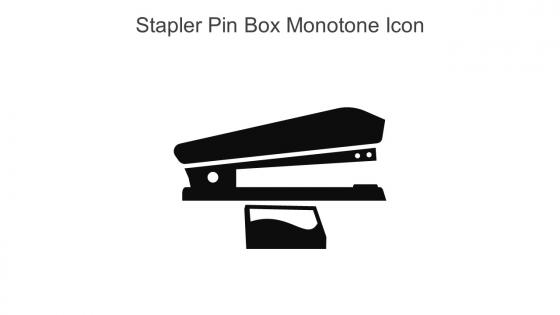 Stapler Pin Box Monotone Icon In Powerpoint Pptx Png And Editable Eps Format