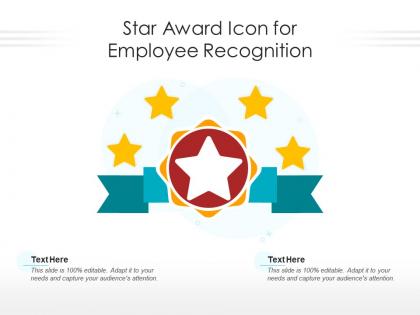 Star award icon for employee recognition