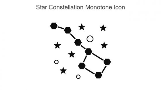 Star Constellation Monotone Icon In Powerpoint Pptx Png And Editable Eps Format