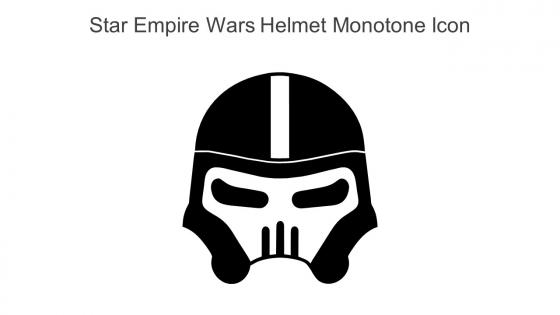Star Empire Wars Helmet Monotone Icon In Powerpoint Pptx Png And Editable Eps Format