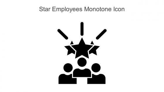 Star Employees Monotone Icon In Powerpoint Pptx Png And Editable Eps Format