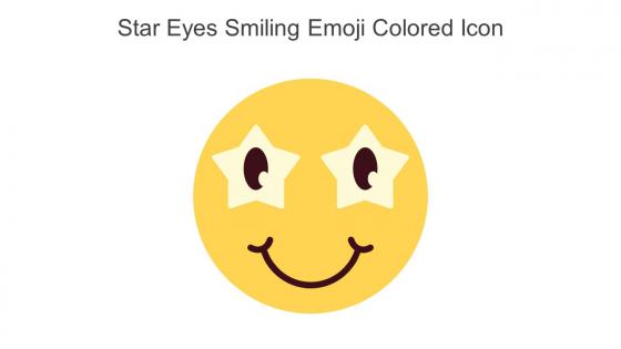Star Eyes Smiling Emoji Colored Icon In Powerpoint Pptx Png And Editable Eps Format