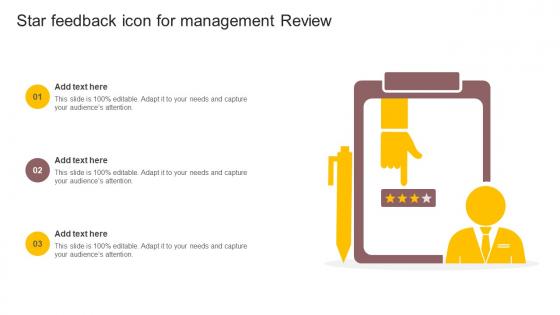 Star Feedback Icon For Management Review
