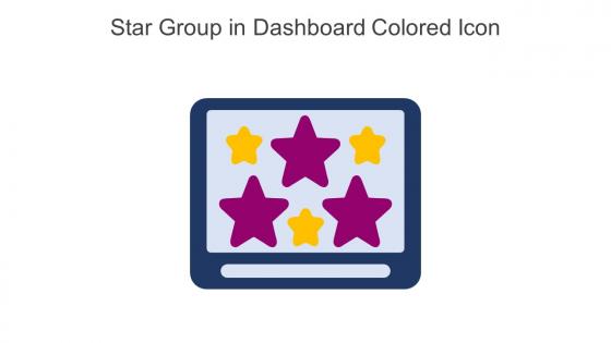 Star Group In Dashboard Colored Icon In Powerpoint Pptx Png And Editable Eps Format