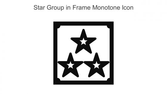 Star Group In Frame Monotone Icon In Powerpoint Pptx Png And Editable Eps Format