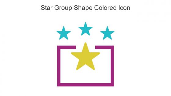 Star Group Shape Colored Icon In Powerpoint Pptx Png And Editable Eps Format