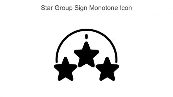 Star Group Sign Monotone Icon In Powerpoint Pptx Png And Editable Eps Format