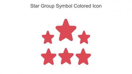 Star Group Symbol Colored Icon In Powerpoint Pptx Png And Editable Eps Format