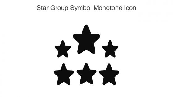 Star Group Symbol Monotone Icon In Powerpoint Pptx Png And Editable Eps Format