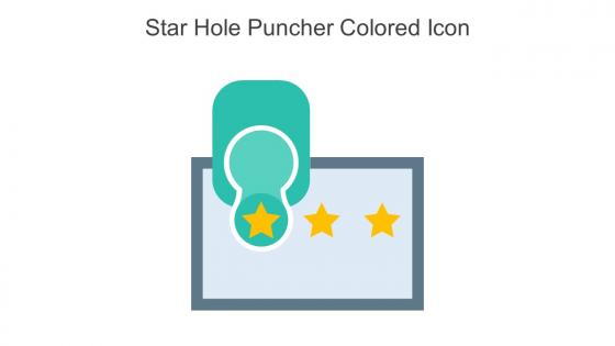 Star Hole Puncher Icon PowerPoint Presentation and Slides