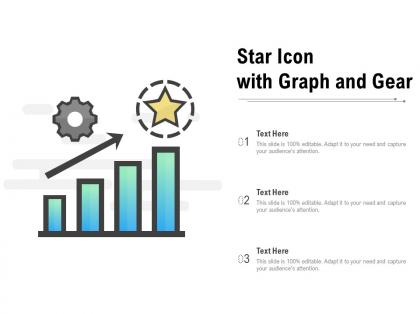 Star icon with graph and gear