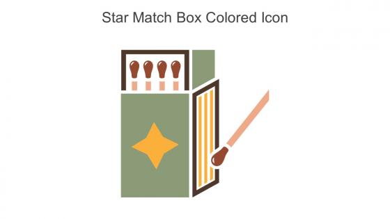 Star Match Box Colored Icon In Powerpoint Pptx Png And Editable Eps Format