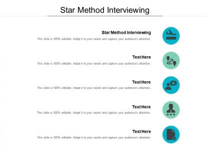 Star method interviewing ppt powerpoint presentation portfolio maker cpb