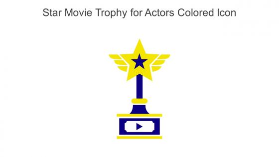 Star Movie Trophy For Actors Colored Icon In Powerpoint Pptx Png And Editable Eps Format