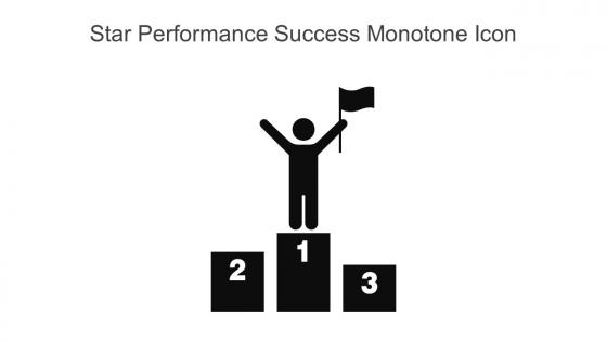 Star Performance Success Monotone Icon In Powerpoint Pptx Png And Editable Eps Format