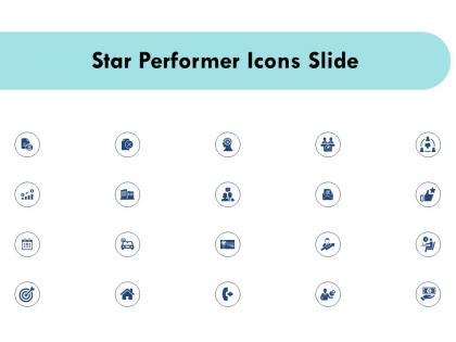 Star performer icons slide ppt powerpoint presentation infographics diagrams