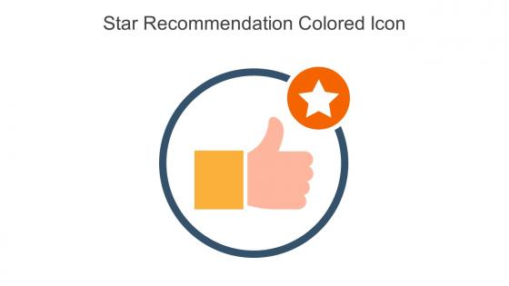 Star Recommendation Colored Icon In Powerpoint Pptx Png And Editable Eps Format