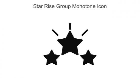 Star Rise Group Monotone Icon In Powerpoint Pptx Png And Editable Eps Format