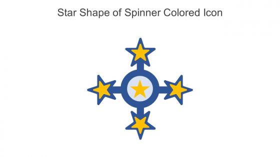 Star Shape Of Spinner Colored Icon In Powerpoint Pptx Png And Editable Eps Format