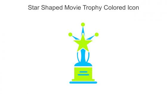 Star Shaped Movie Trophy Colored Icon In Powerpoint Pptx Png And Editable Eps Format