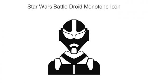 Star Wars Battle Droid Monotone Icon In Powerpoint Pptx Png And Editable Eps Format