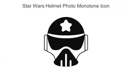 Star Wars Helmet Photo Monotone Icon In Powerpoint Pptx Png And Editable Eps Format