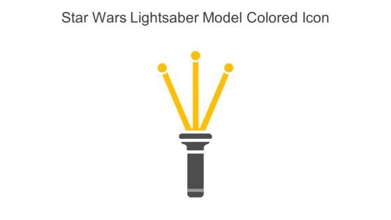 Star Wars Lightsaber Model Colored Icon In Powerpoint Pptx Png And Editable Eps Format