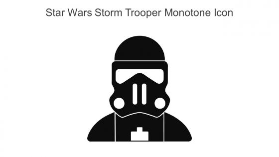 Star Wars Storm Trooper Monotone Icon In Powerpoint Pptx Png And Editable Eps Format